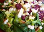 French Beet and Spinach Salad Appetizer