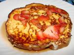 French French Toast With Fresh Strawberry Syrup Breakfast