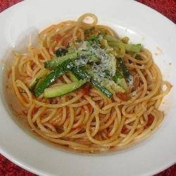 British Spaguettis Zapallitos with Appetizer