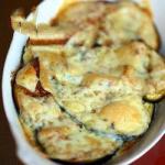 American Baked Aubergines with Garlic and Cheese Appetizer