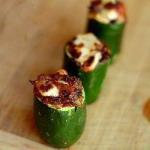 American Zucchini Stuffed with Vegetables and Goat Cheese Appetizer
