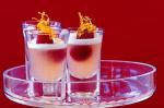 Canadian Pink Grapefruit and Raspberry Jellies With Liqueur Cream Recipe Appetizer