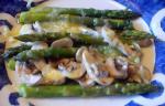 Danish Steamed Asparagus and Mushrooms With Danish Havarti Cheese Drink