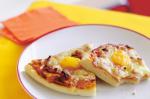American Ham And Egg Pizza Recipe Appetizer
