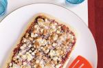 American Raspberry White Chocolate And Macaroon Pizza Recipe Dessert