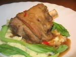 American Asian Style Braised Lamb Shanks Dinner