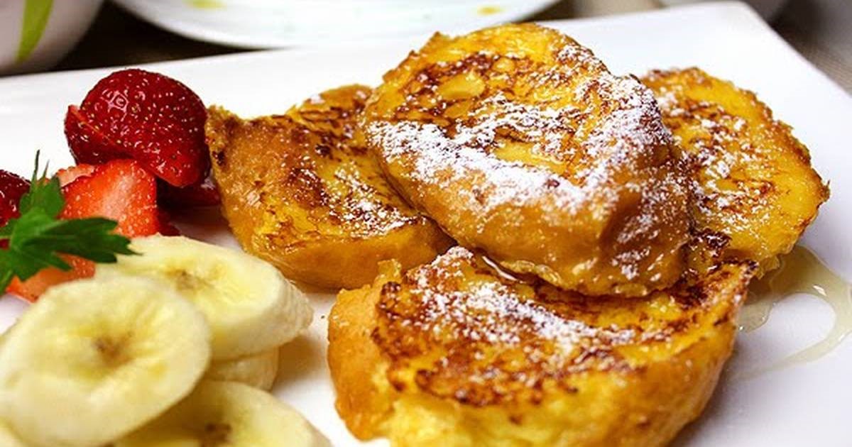 French Easy French Toast with Baguettes 1 Dessert