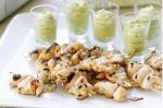 American Chilli Chicken Skewers With Avocado Cream Recipe Dessert