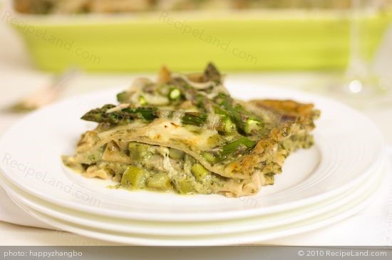 American Asparagus Basilpesto Lasagna Dinner