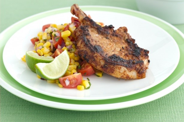 Mexican Mexican Spiced Pork Cutlets With Corn Salsa Recipe Appetizer