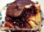 American Double Chocolate Raspberry Cheesecake Bars Dessert