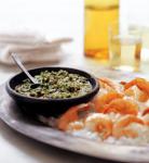 British Saltroasted Prawns With Lemon Pesto Dinner