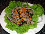 Thai Nam Sod pork Salad with Mint Peanuts and Ginger Dinner