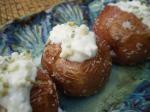 American Baby Baked Potatoes With Bleu Cheese Topping Appetizer