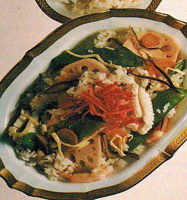 Japanese Vinegared Rice Salad Appetizer