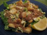 American California Caesar Salad With Eggs Appetizer