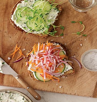 Canadian California Veggie Sandwiches Appetizer