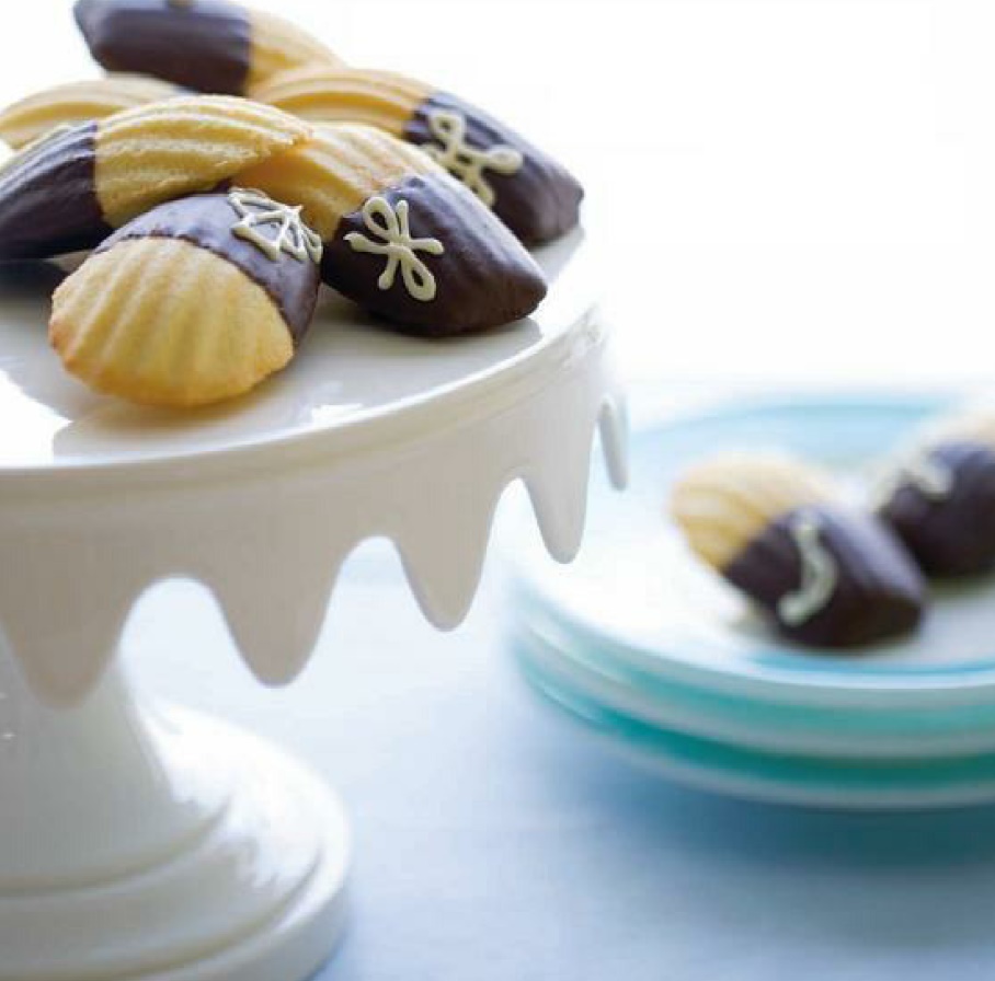 French Chocolate-dipped Madeleines Dessert