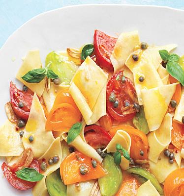 Italian Maltagliati with Marinated Heirloom Tomatoes Dinner