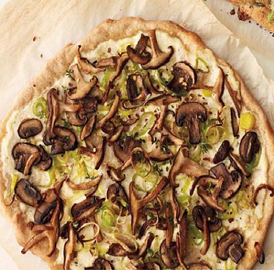 Italian Mushroom and Leek Pizza Dinner