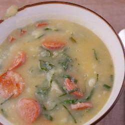 Canadian Caldo Verde with Paio Appetizer