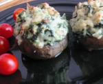 American Crab Rockefeller Stuffed Mushrooms Appetizer