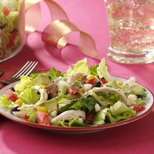 American Southoftheborder Chicken Salad with Tequila Lime Dressing Appetizer