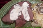 American Crock Pot Roast Beef and Horseradish Sauce Dinner