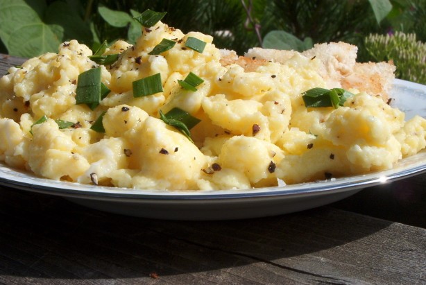 French French Scrambled Eggs With Truffle Oil Dinner