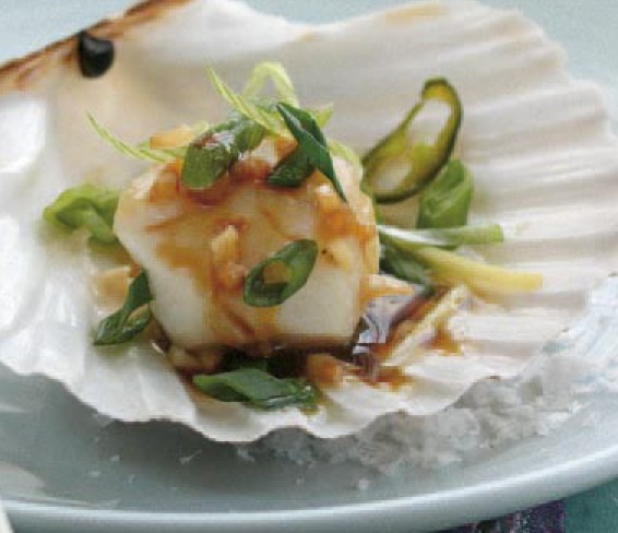 Chinese Scallops in the Shell Appetizer