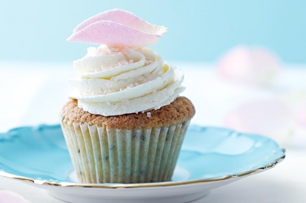 American Rose Tea And Raspberry Cupcakes Recipe Dessert