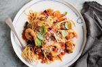 American Justines Spaghetti With Prawns And Eggplant Recipe Appetizer