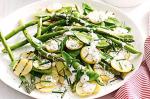 American Chargrilled Potato Asparagus And Snow Pea Salad Recipe Appetizer