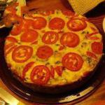 American Clafoutis with Tomato and Basil Appetizer