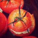 Vegan Goat Cheesestuffed Ovenroasted Tomatoes recipe