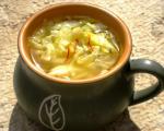British Caboches in Potage cabbage Soup Appetizer