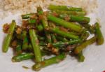 British Stirfried Asparagus With Garlic and Shallots in Chili Oil Dinner