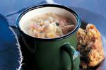 Australian Chunky Potato Corn And Bacon Soup Recipe Appetizer