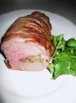 Canadian Bacon Wrapped Beef Tenderloin With Herb Stuffing Appetizer