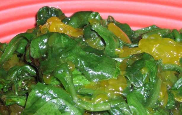 Canadian Wilted Spinach Mandarin Appetizer