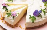 American Lemon Geranium Cheesecake Dessert