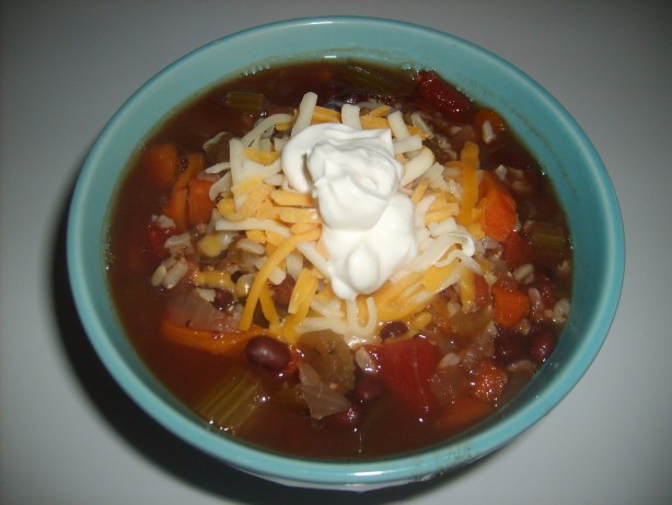 Australian Crock Pot Black Beans and Rice Soup Dinner