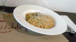 American Tonnarelli Cacio E Pepe pasta with Cheese and Pepper Appetizer
