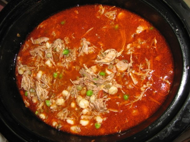 American Slow Cooker Pork Pozole Dinner