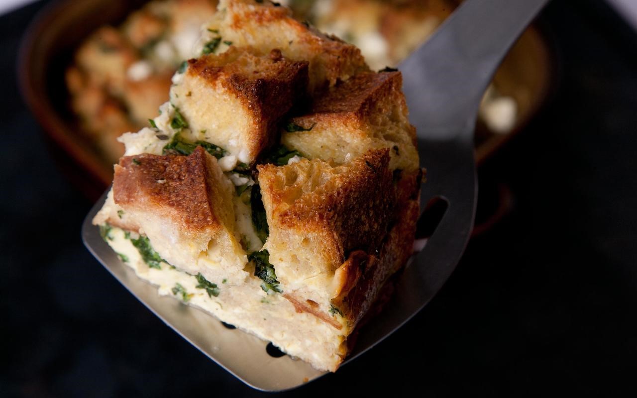 American Spinach Strata Recipe 1 Dessert