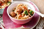 American Chicken Meatballs With Honey Soy Noodles Recipe Appetizer