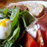 Australian Spinach Salad Figs and Raw Ham Dinner