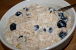 American Blueberries  Cream Porridge Dessert