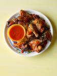 American Chilli and Honey Chicken Wings with Sriracha Sauce Appetizer