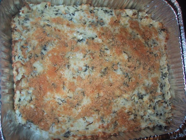 American Potato Casserole with Spinach and Feta Appetizer